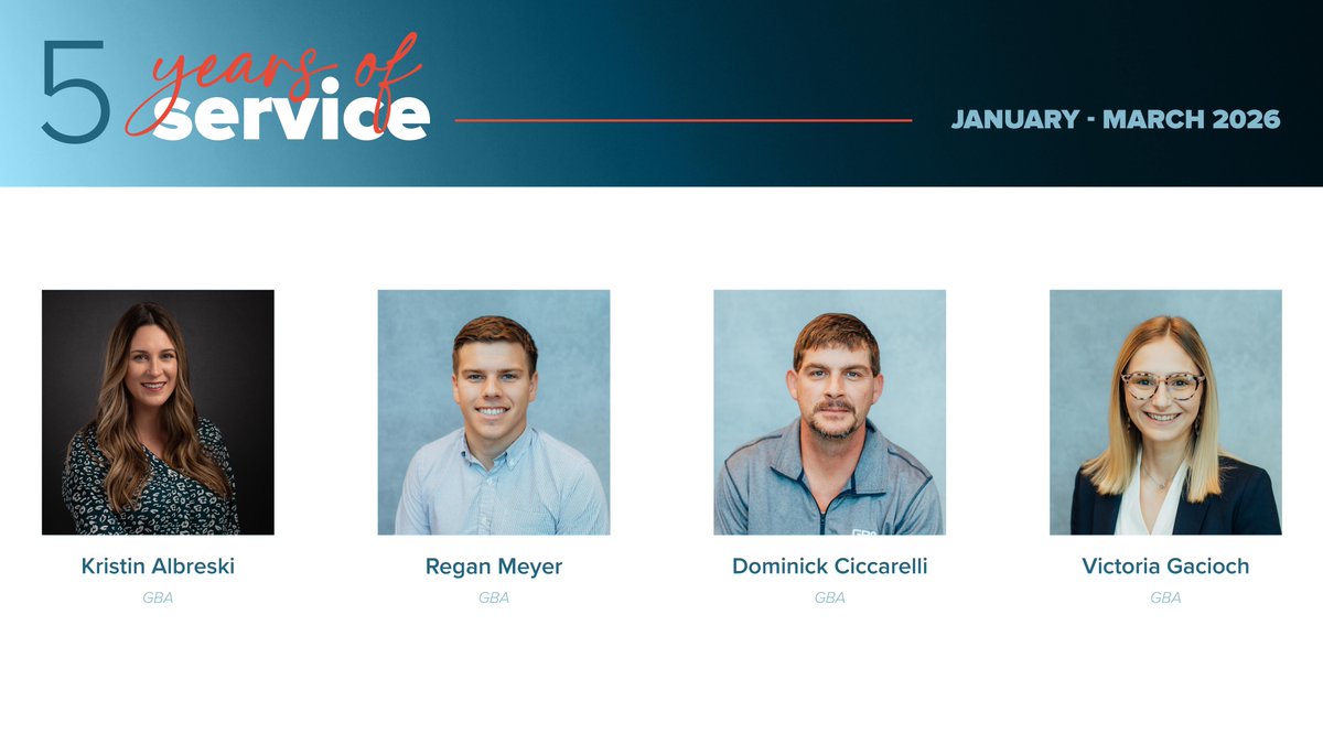 GBATeam's tweet image. Celebrating significant milestones with this past quarter's Service Award recipients! 🌟

Thank you for your dedication, commitment and hard work throughout the years. We are so lucky to have you on the #GBAteam!

#ServiceAwards #Milestones #Anniversary