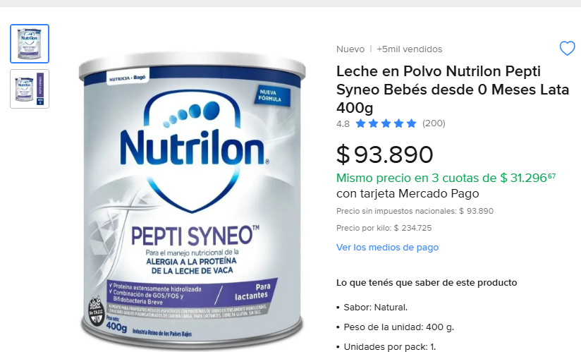Las farmacias se ponen de acuerdo para rompernos el orto o que onda?
Mismo producto vale menos de 1/3 en Mercadolibre, el cual además de la ganancia del vendedor, incluye la logistica y la ganancia de la plataforma