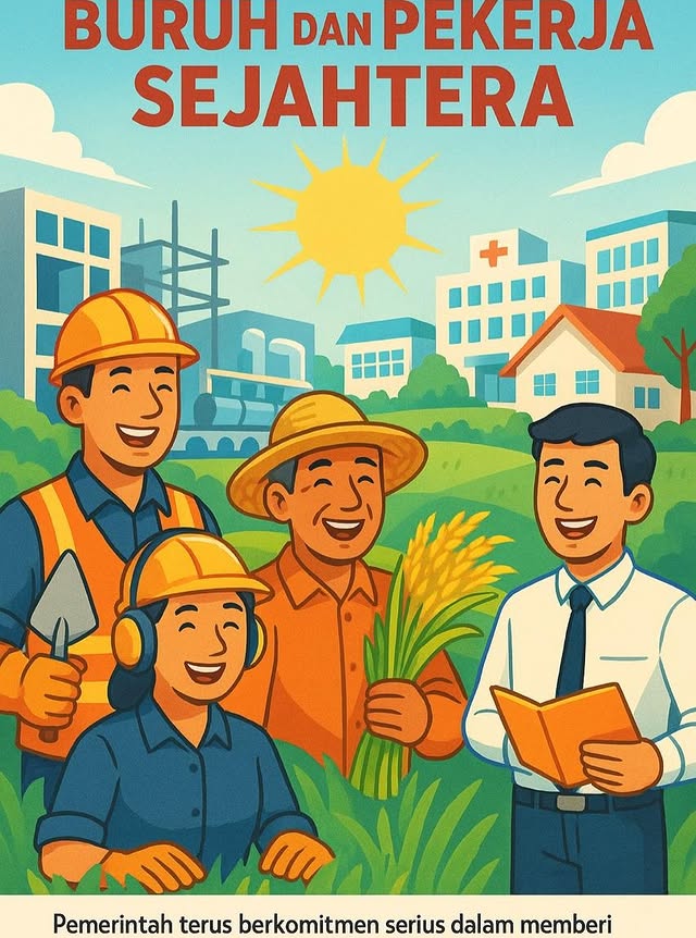 pacemenoo's tweet image. Pemerintah terus menunjukkan keberpihakan terhadap kesejahteraan masyarakat, salah satunya mendorong kebijakan yang pro buruh dan pekerja.

#HariBuruh
#BuruhSejahtera
#HidupBuruhdanPekerja
#PekerjaSejahtera