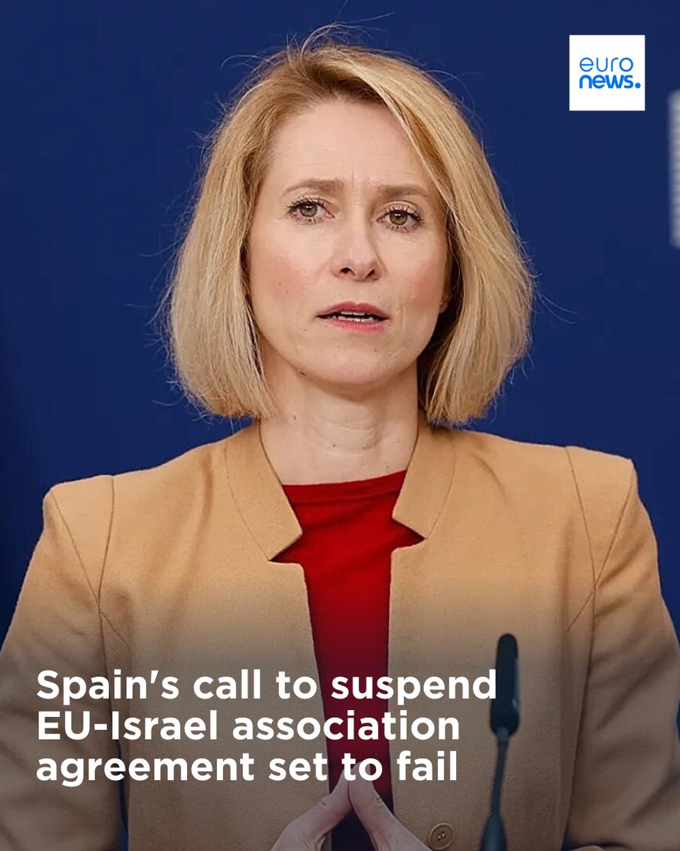 Sánchez’s call to suspend the EU association agreement with Israel lacks support ahead of ministerial meeting. Madrid revived proposal after hosting a tw-day progressive convention, urging an end to the war. #EuropeNews
➡️ l.euronews.com/15Yz