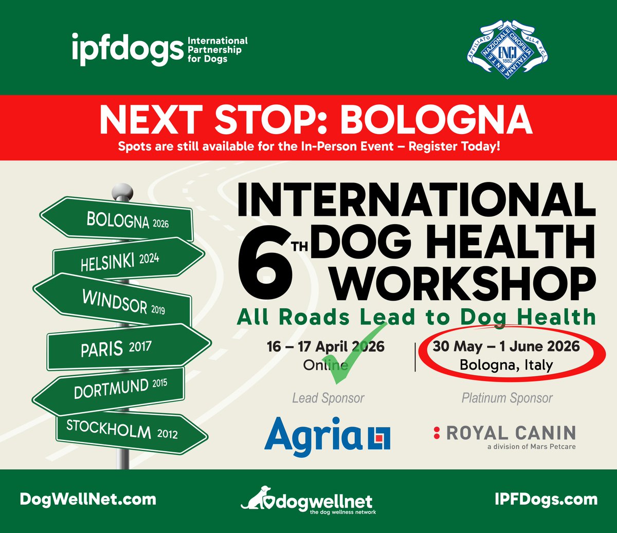 IPFDogs's tweet image. A big THANK YOU to our speakers, sponsors, partners, &amp;amp; more than 100 leaders &amp;amp; decision-makers from the dog world who joined us for the Online Event! Watch for recorded presentations &amp;amp; more in the coming days. tinyurl.com/ytkv8ju7 #6thIDHW #doghealth #dogbreeding #dogbreeds