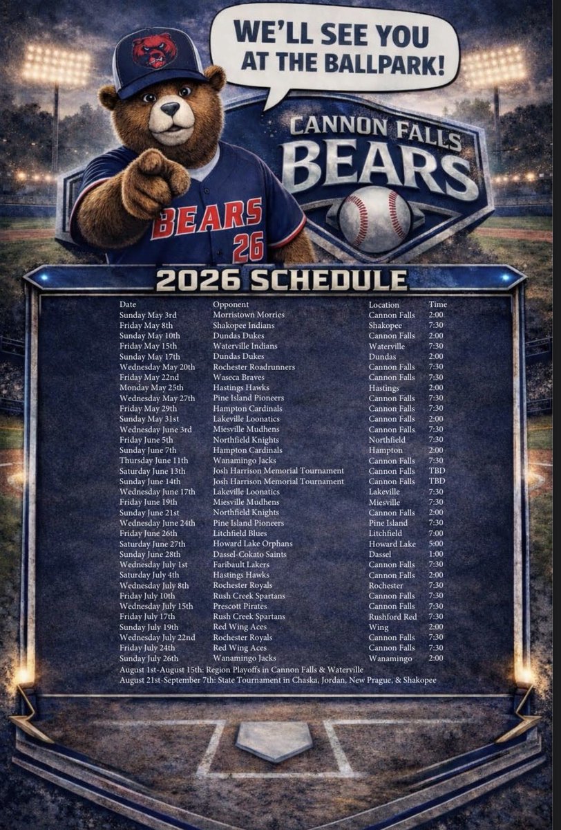 Cannon Falls Bears tweet media