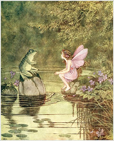 aestheticpost's tweet image. fairy tale Illustrations by ida rentoul outhwaite.