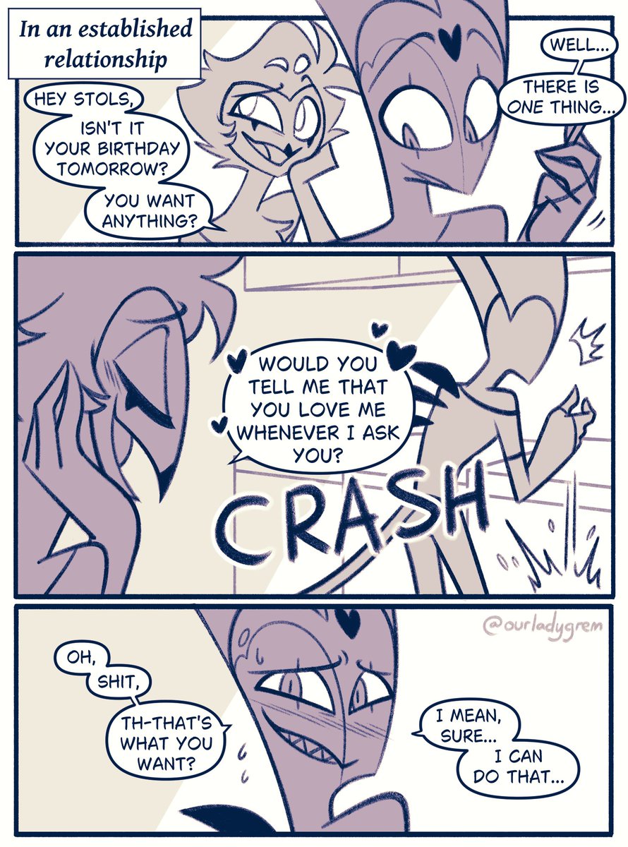 ourladygrem's tweet image. say it... 👄
page 1-4/9
#helluvaboss #stolitz #stolas #blitzo