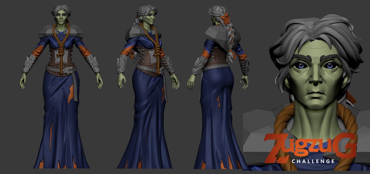 sambol0sculpt's tweet image. patreon.com/posts/zugzug-c… 
I'm joining the ZugZug artist challenge. Here is 1st WIP. Wish me luck! #zugzugchallenge #workinprogress