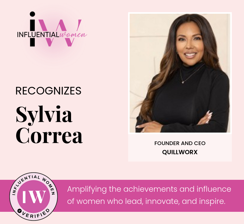 Influential_Wom's tweet image. ✨ Influential Women Spotlight: Sylvia Correa ✨

Founder of Quillworx, Sylvia Correa helps professionals align their positioning and unlock career growth using insider hiring insights.

Spotlight: influentialwomen.com/connect/sylvia…

#WomenInBusiness #CareerCoach #ProfessionalGrowth