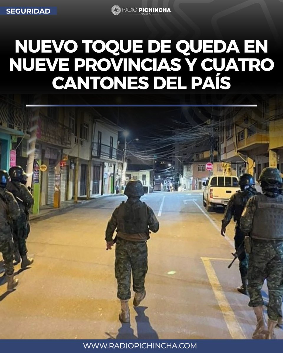 radio_pichincha's tweet image. 🔒#Seguridad | La medida regirá del 3 al 18 de mayo, en horario nocturno.
#LaRadioDeLasNoticias 
Los detalles⤵️
radiopichincha.com/toque-queda-pr…