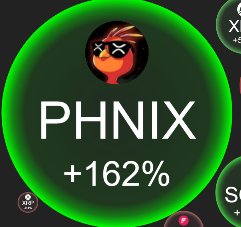 capesurfskate's tweet photo. Not a bad month.
 I guess we are in a bird market $PHNIX @XRPL https://t.co/nWw1rAgzlq