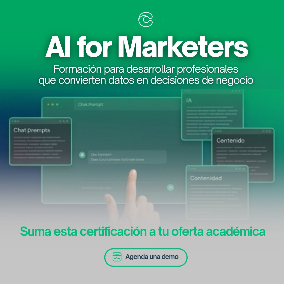 capabilia's tweet image. La IA ya no es una tendencia, es una herramienta clave para escalar marketing con criterio. Desde contenidos hasta analítica y automatización, dominarla marca la diferencia. AI for Marketers: formación para aplicar IA con impacto real. #AI #MarketingAnalytics #EdTech