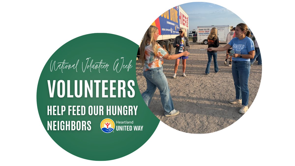 HeartlandUW's tweet image. How does the Heartland United Way collect 16,000+ pounds of food in 3 days? VOLUNTEERS! (And a whole lot of FFA members!)
Learn the IMPACT: heartlandunitedway.org/news/husker-ha…
#NationalVolunteerWeek #UNITEDistheWay #GetInvolved #TakeAction