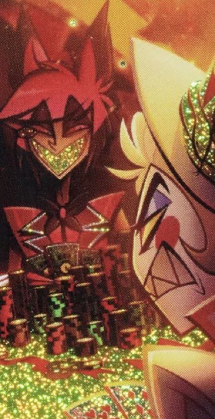 IndigoWhalefall's tweet photo. they might as well be fucking each other on top of that poker table with the way they’re staring at each other. I hate them. https://t.co/4mm8M2Wowh