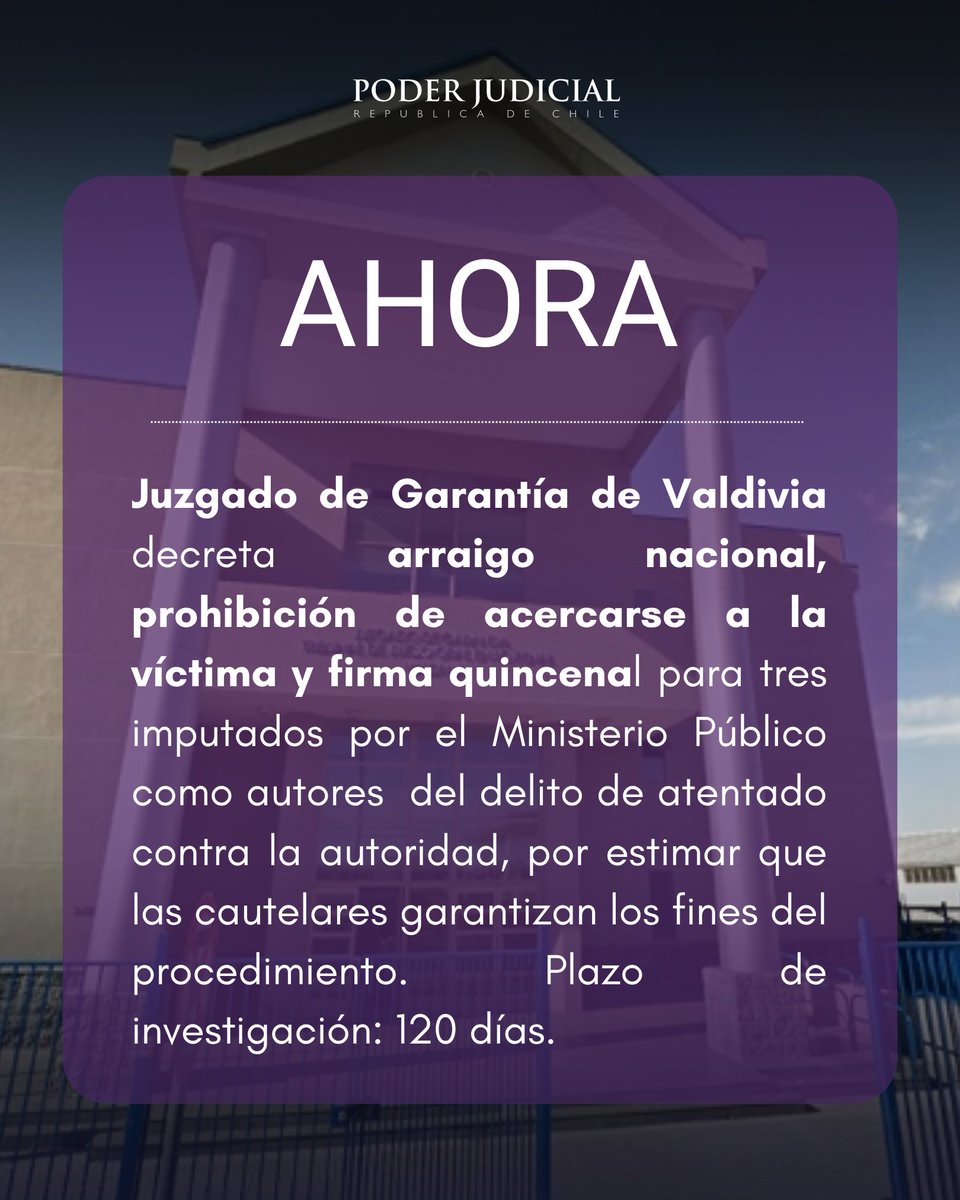Poder Judicial Chile tweet media