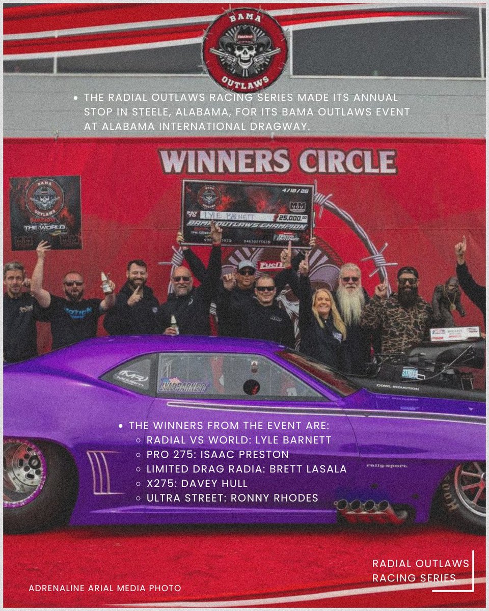KaylaZadel's tweet photo. 1/2 The Weekend Report: PDRA to RORS
From the weather-delayed PDRA Carolina Nationals rolling into the East Coast Nationals, to the Radial Outlaws Racing Series Bama Outlaws stop, the moments that mattered from this past weekend are all here.
#NHRA #pdra #dragracing #theweekendreport #RacingRecap #motorsportsmedia