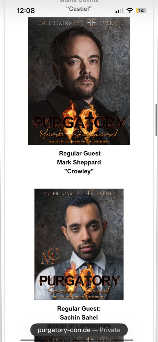 JENSEN JUST ANNOUNCED HES GOING TO PURGATORY CON!!!!!!!!! ANOTHER REUNION