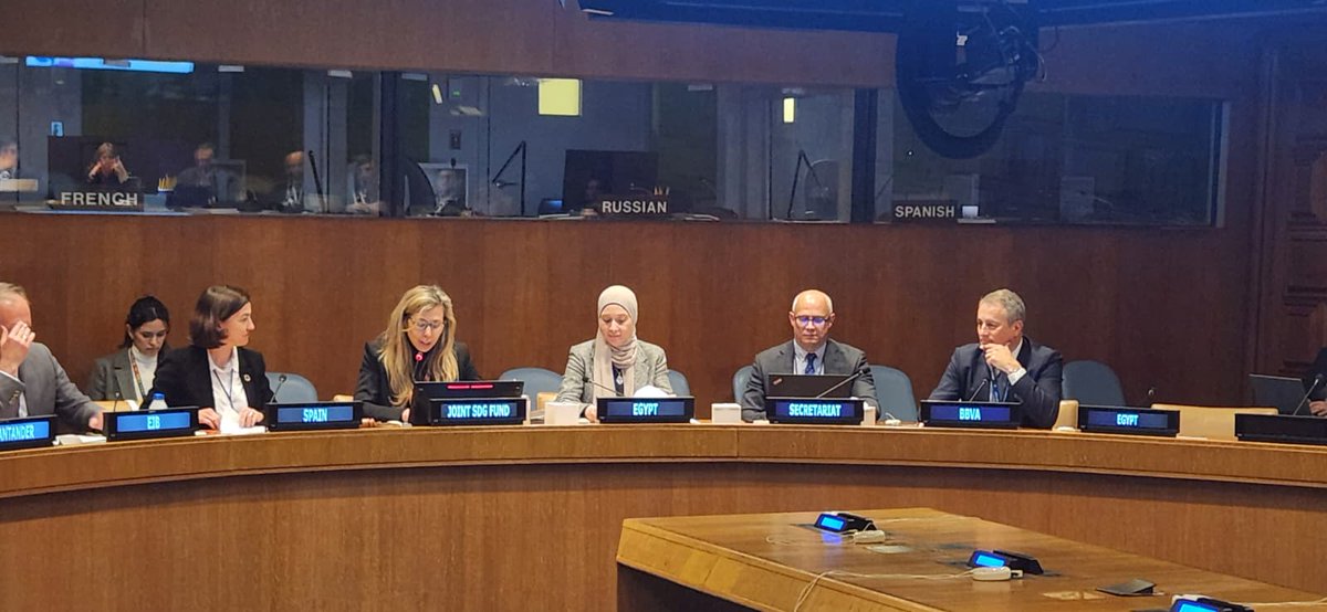 JointSDGFund's tweet photo. At the 2026 #FfD Forum, Spain🇪🇸 and Egypt 🇪🇬 brought partners together with the @JointSDGFund to turn the #SevillaCommitment into action by unlocking capital, engaging #IFIs, and scaling investment.

Thank you, Spain and Egypt, for your leadership and partnership. 

#FfDWeek https://t.co/m0wwE1gFJG