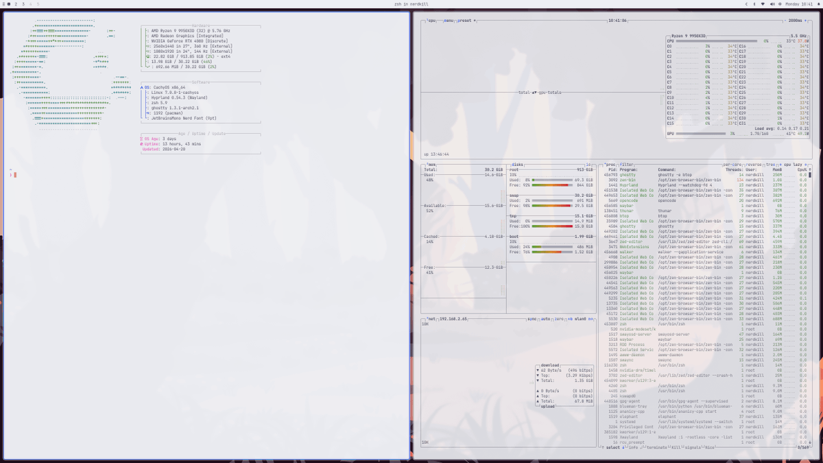 bot_unixporn's tweet image. [Hyprland] First rice! Still learning, feedback welcome!
Link: redd.it/1sqziy3

#unixporn #linux #screenshot
