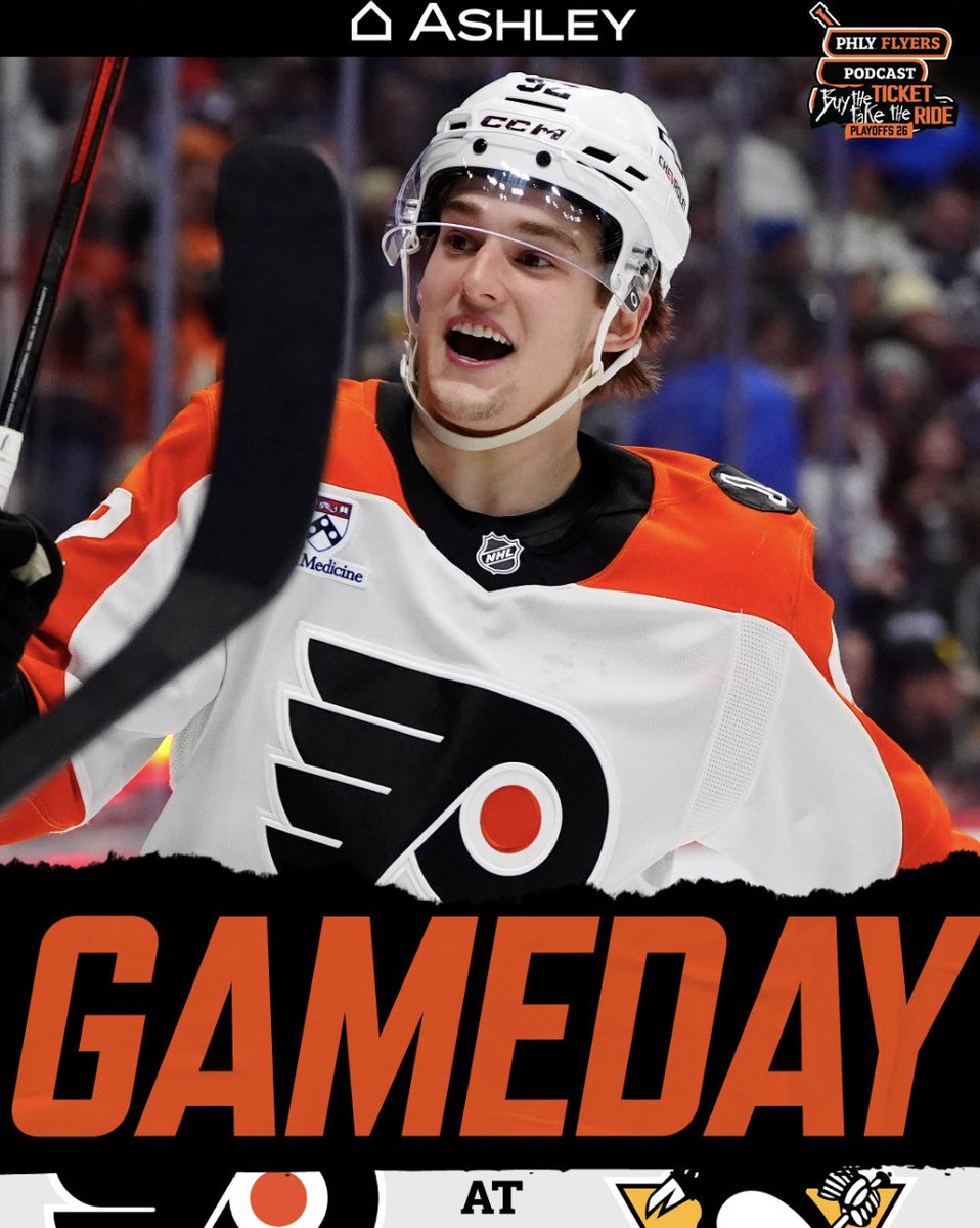 PHLY_Flyers's tweet image. KEEP IT GOING BOYS. Pregame at 6:25 PM EST: youtube.com/@PHLY_Sports

Find unbeatable deals and styles now at Ashley today. #AshleyFurniture #GameDayReady #HomeStyle #MyAshleyHome #LetsGoFlyers