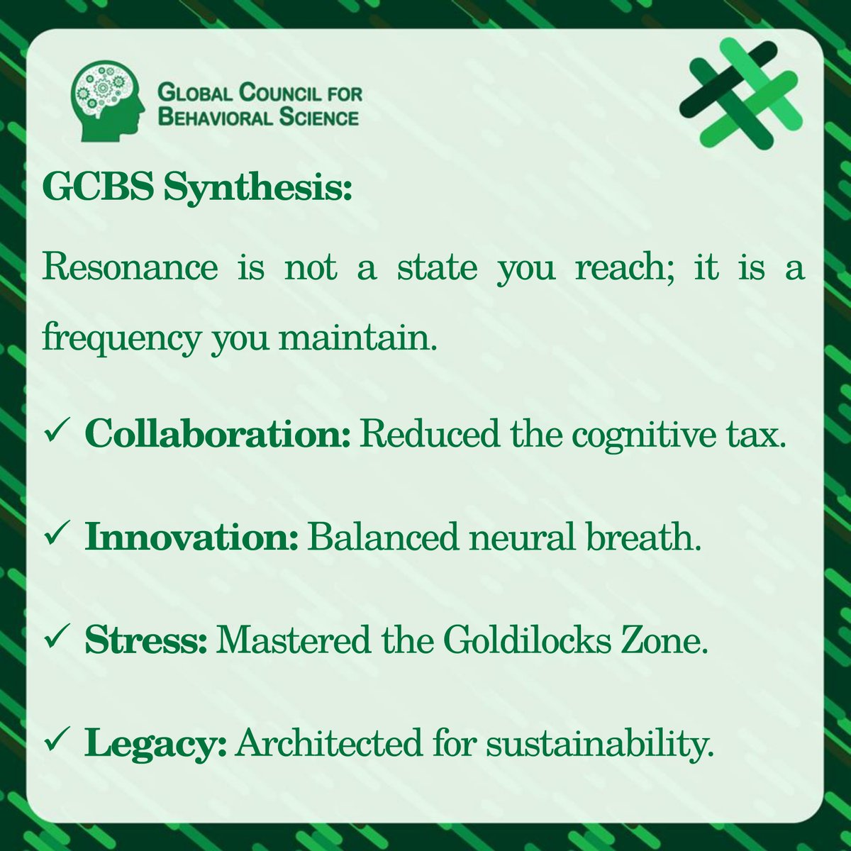 Global Council for Behavioral Science tweet media
