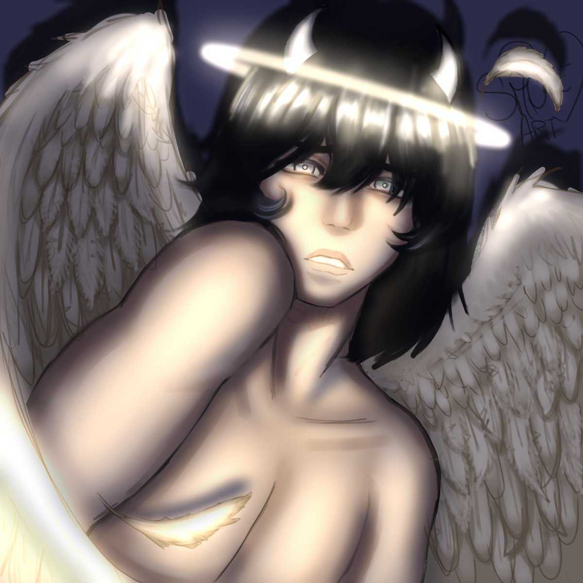 Smoke_art07's tweet image. My drawing for a DTIYS challenge, is it good? X3
#dtiys #digitalarts #artmoots #oc
