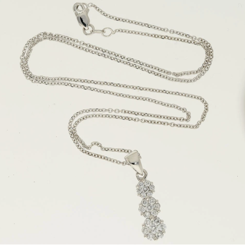 adinajewelers's tweet image. Graceful sparkle, elevated style for Mother's Day or an April birthday at only $944.46. This 14K white gold pendant features .85CT natural diamonds in a cascading cluster design—modern and timeless.
#DiamondPendant #NaturalDiamonds #FineJewelry 
ebay.com/itm/2365222499…