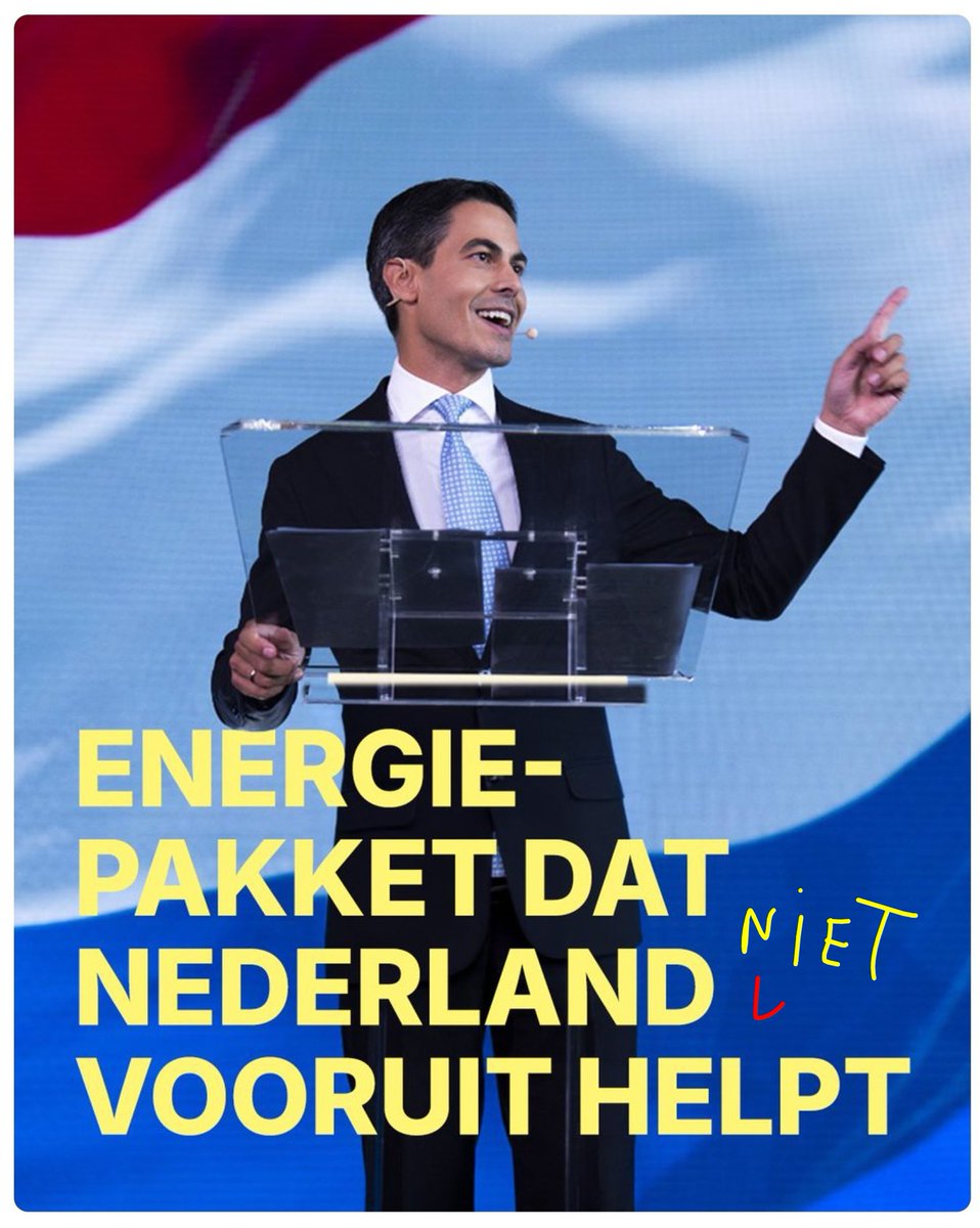D66 presenteert een energiepakket. Laten we even kijken wat ze echt gaan doen:

💸 €195 mln noodfonds energie
Een potje waar huishoudens met betalingsproblemen via een loket een deel van hun rekening kunnen terugvragen. Verdeeld over miljoenen getroffen huishoudens is dat een