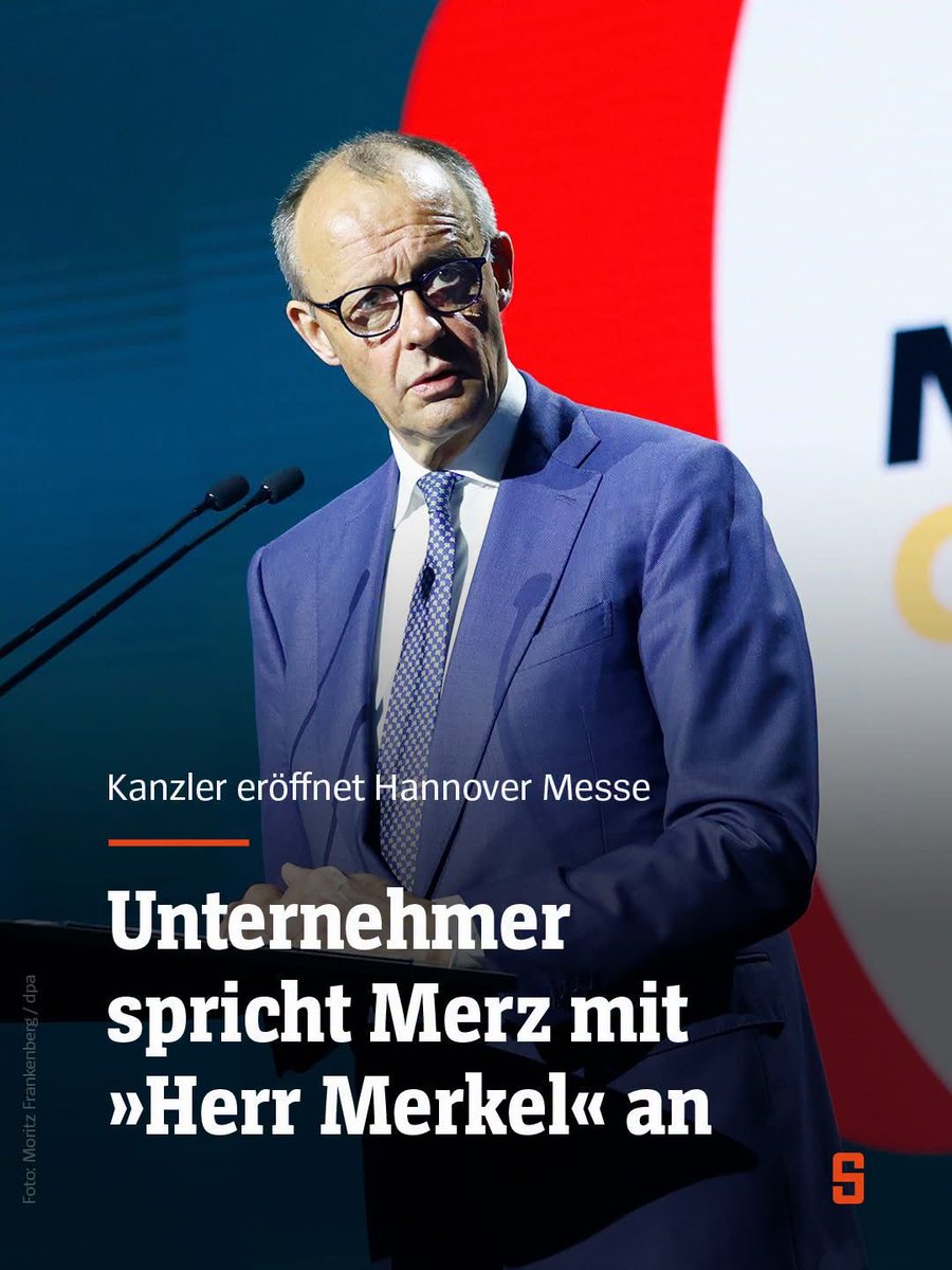 Peinlich für die Regierung!

Bei der Eröffnung der Hannover Messe spricht ein Unternehmer Kanzler Merz direkt mit „Herr Merkel“ an.

Anscheinend hat auch in der Wirtschaft noch niemand gemerkt, dass angeblich ein „Neuanfang“ stattgefunden hat. Merz ist für die Unternehmer einfach