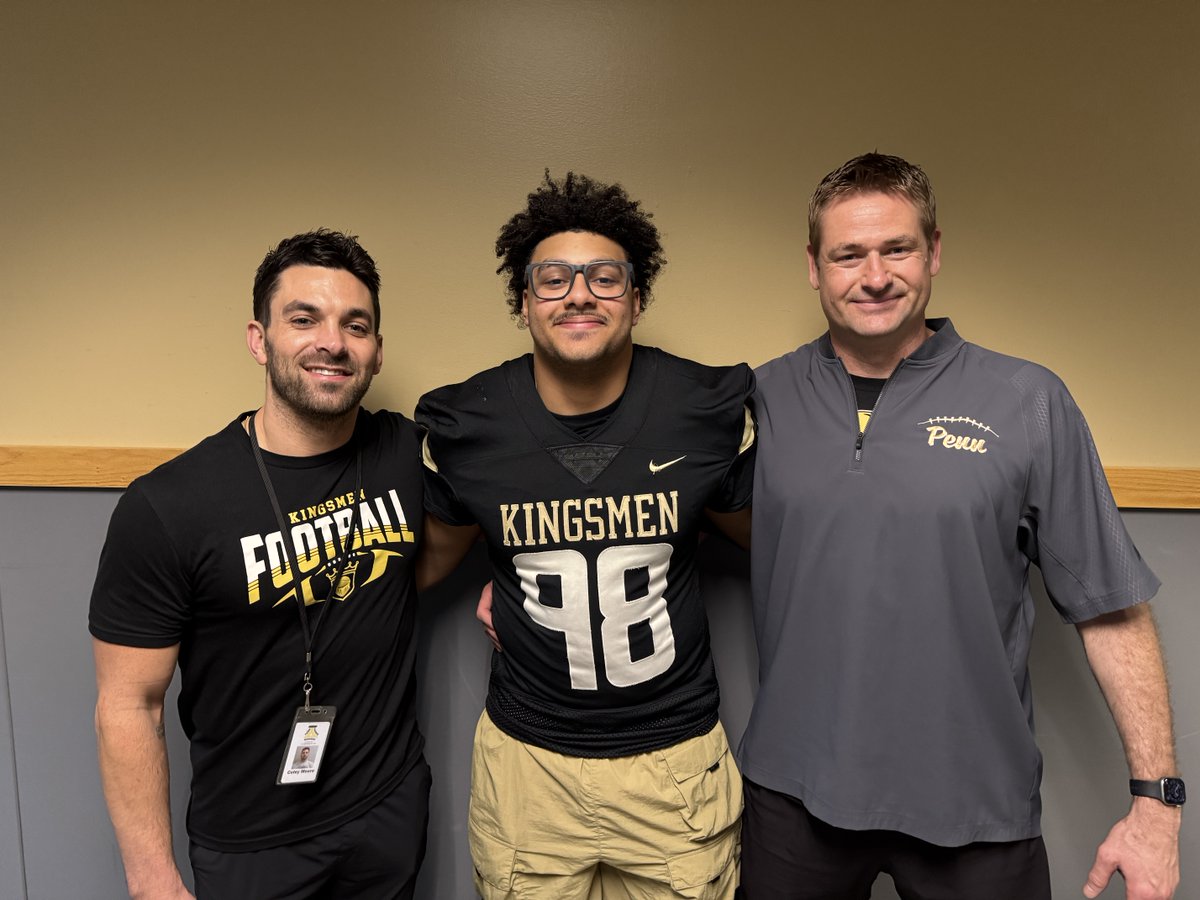 The_Pennant's tweet photo. Penn Defensive End Christian Bonner has been selected as an Indiana Football North All-Star, and head coach Pete Riordan &amp; offensive coordinator Coley Moore will help coach in the annual North-South All-Star Game on July 10.

Visit the URL for details: https://t.co/fyJmxE90it https://t.co/WcPSH9LCLp