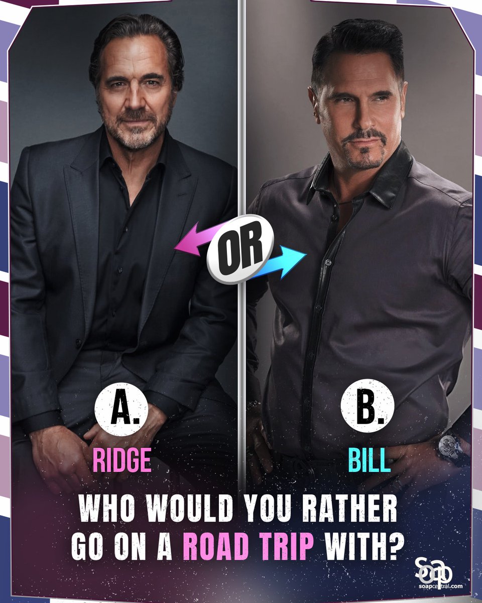 soapcentral's tweet image. A or B? 🤔
#BB #BoldAndBeautiful #SoapOpera