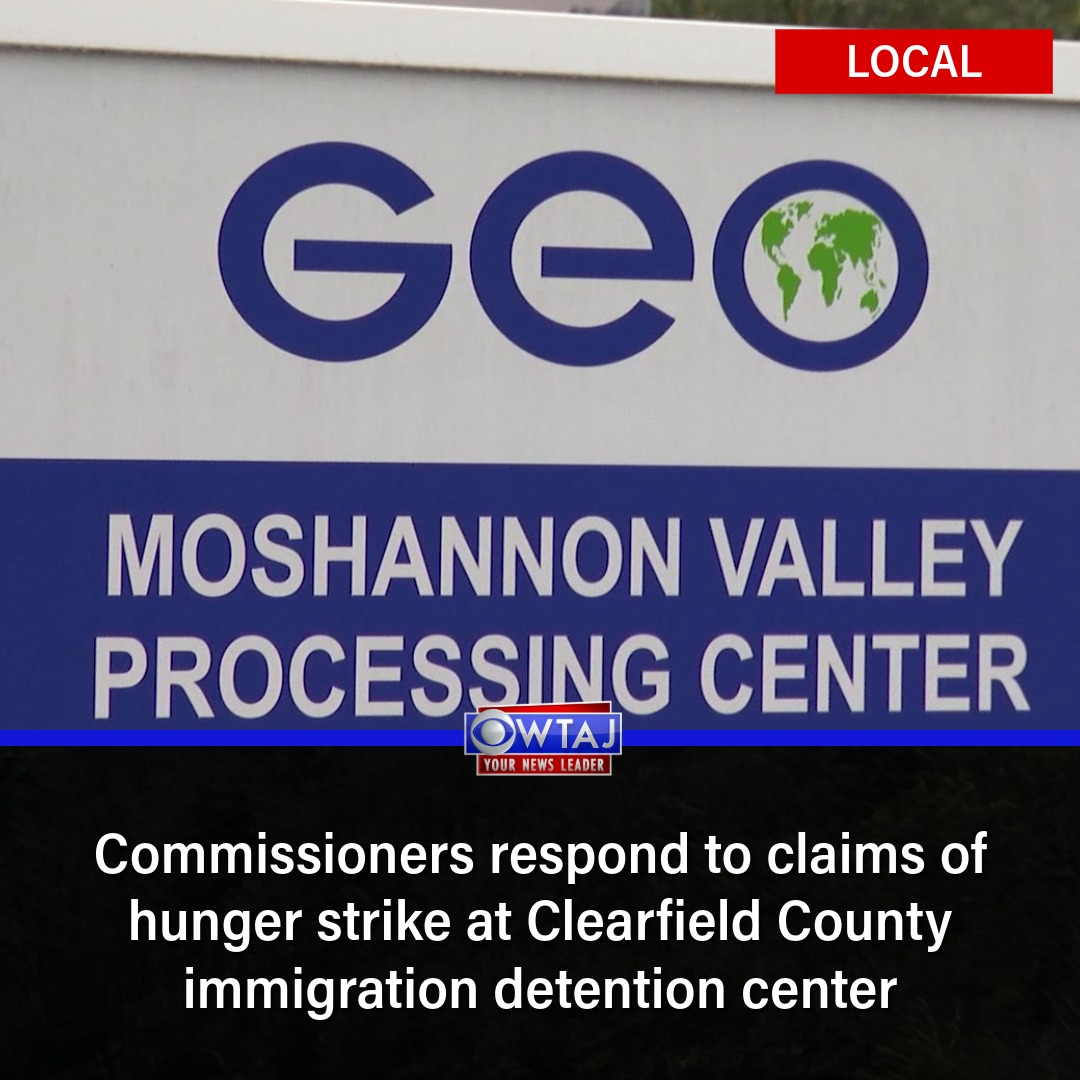 WTAJnews's tweet image. Following recent allegations of contaminated food causing immigrant detainees to fall ill at the GEO Moshannon Valley Processing Center, Clearfield County Commissioners gave an update on the situation.
#ICE #immigration #clearfieldcountypa #clearfieldpa #wtaj