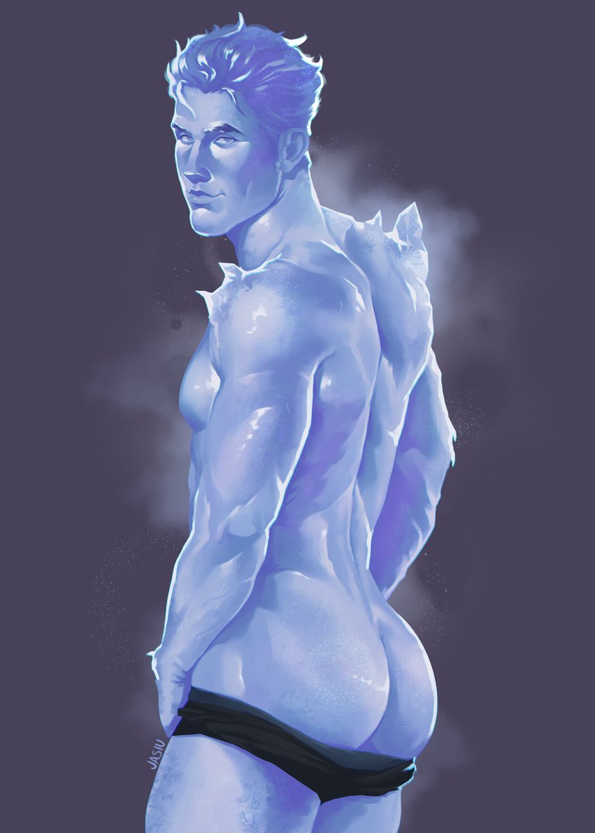 ❄️Sexiest ice cube- commission for <a href="/616ICEMAN/">bobby drake impregnator⋆⁺₊❅.</a> 👅 #bobbydrake #xmen