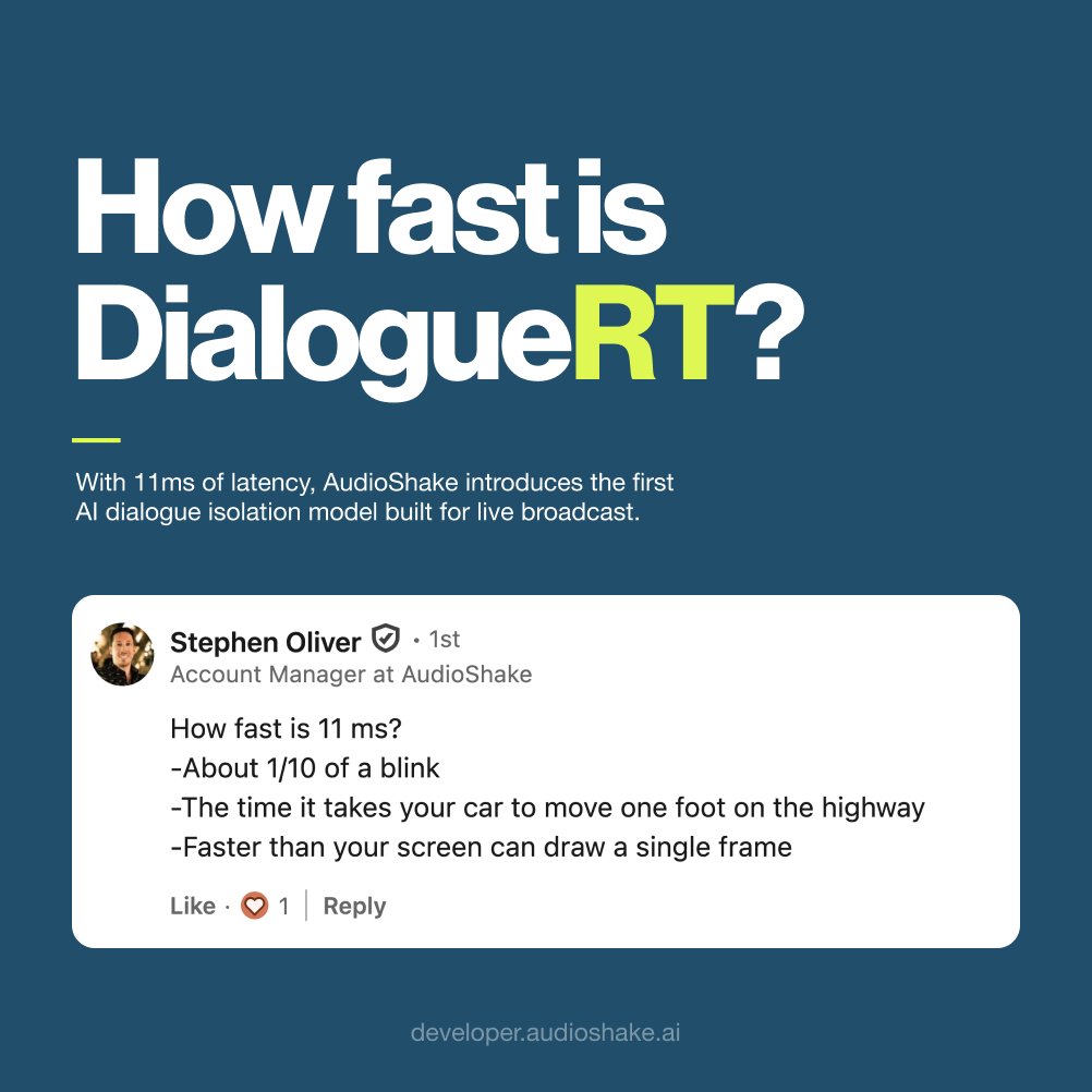 AudioShake tweet media