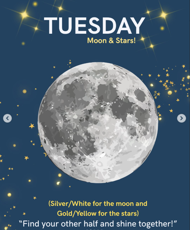 PCHSHalls's tweet photo. SPIRIT WEEK For PROM26:  Tuesday is MOON &amp; STARS!
Wear Silver/White for the MOON..
OR Gold/Yellow for the STARS...
**FIND YOUR OTHER HALF and SHINE TOGETHER! https://t.co/HifVDDLSXU