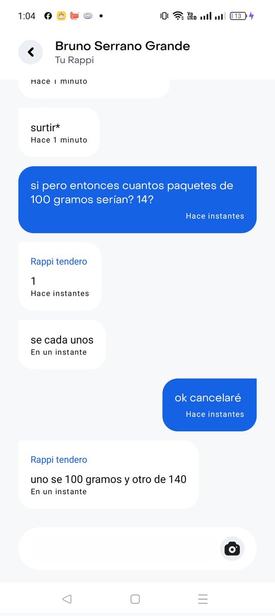 TuHonestoCesar's tweet photo. @RappiMexico paso 1 pides en rappi México, paso 2 el socio te dice que no te van a surtir lo que esperabas y que mejor canceles, paso 3, para evitar problemas cancelas y te chingan 30 pesotes aunque tu no tuviste la culpa. Cada vez peor el servicio. https://t.co/WqEK80GCvx