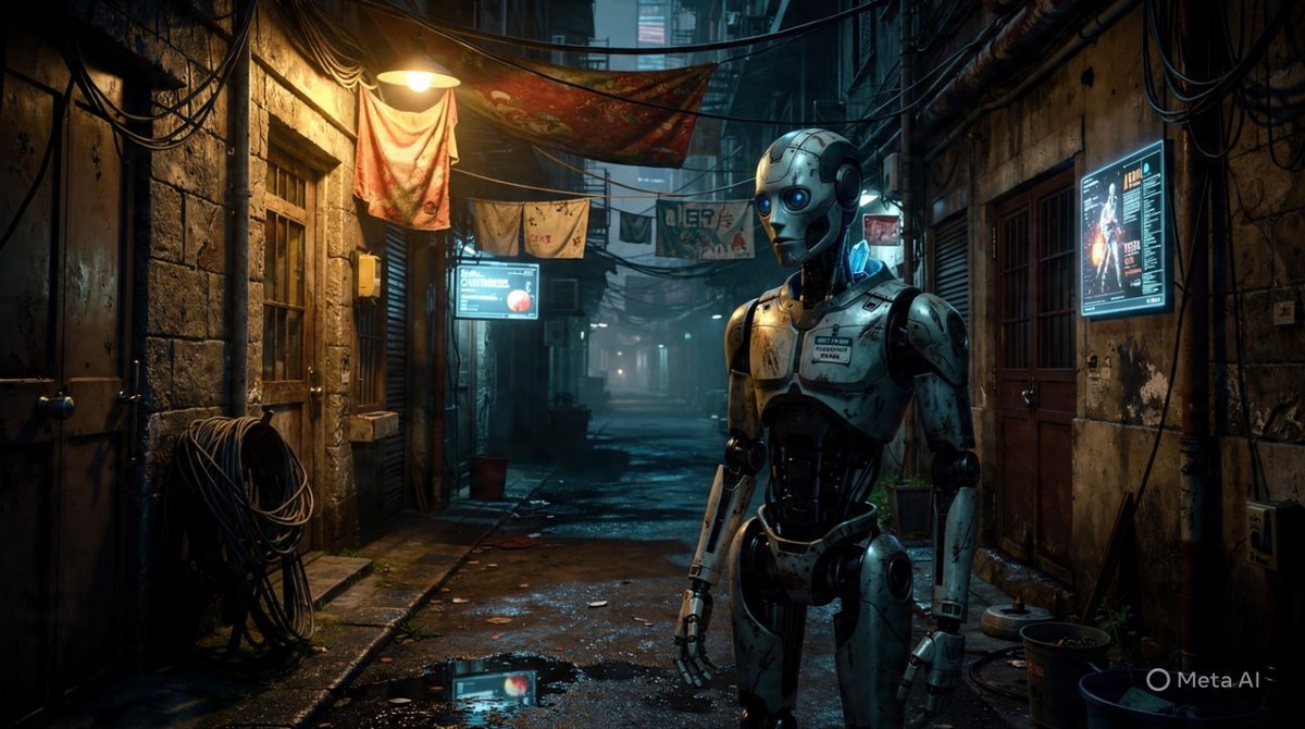 fraxel111's tweet photo. @XopitOfficial A darker threshold from my side.
I released the first part of my own story yesterday too.

https://t.co/lJlL90clPX

#AIFilm #SciFi #MachineSoul https://t.co/dYz2XVa54J