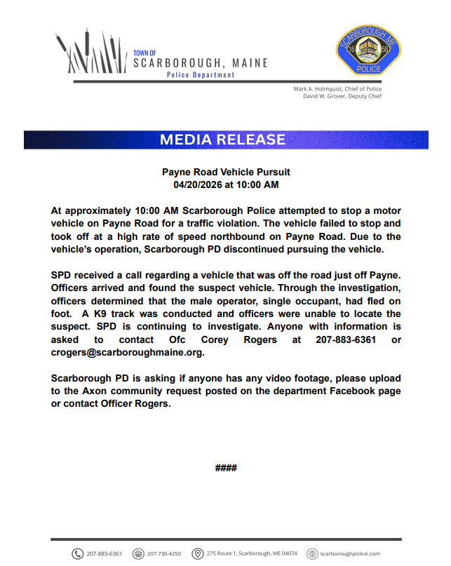 Scarborough Police tweet media