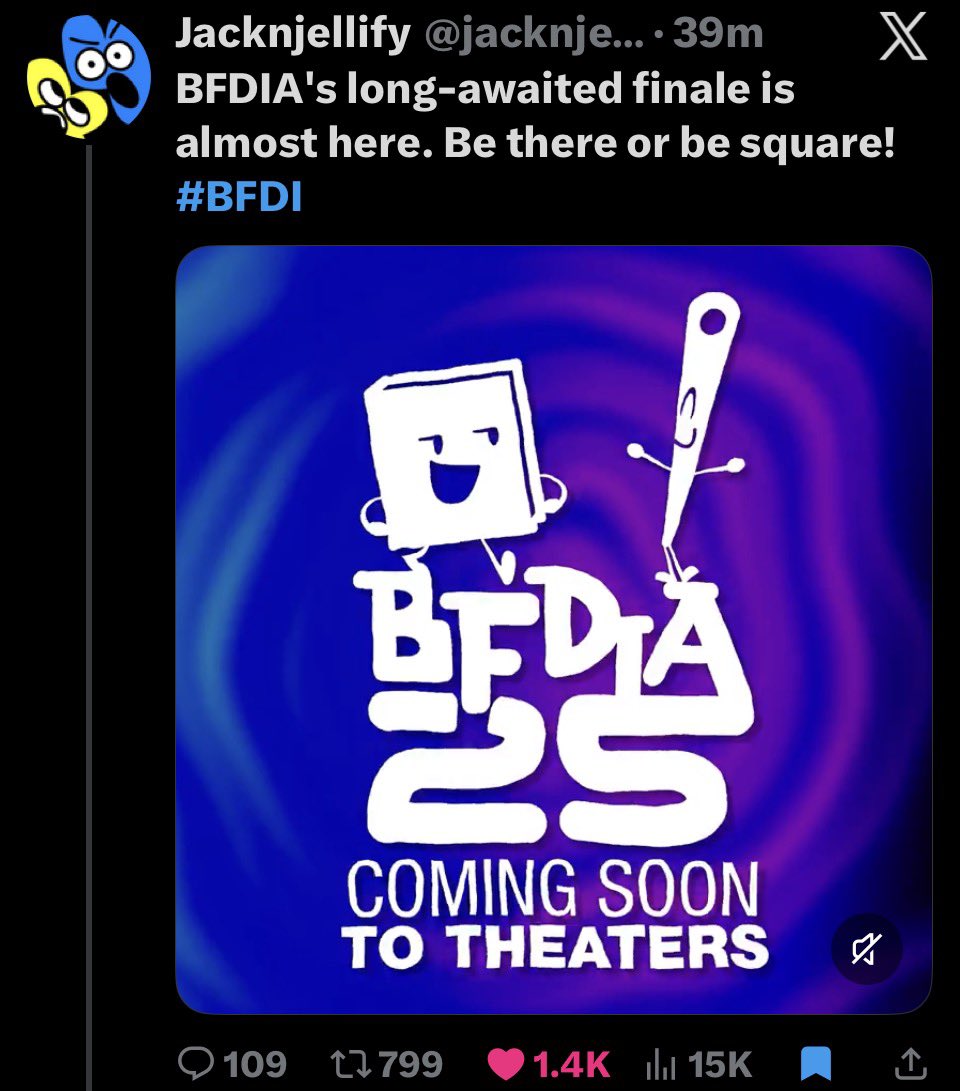 BFDIA 25 IS COMING TO THEATRES DATES UNKNOWN