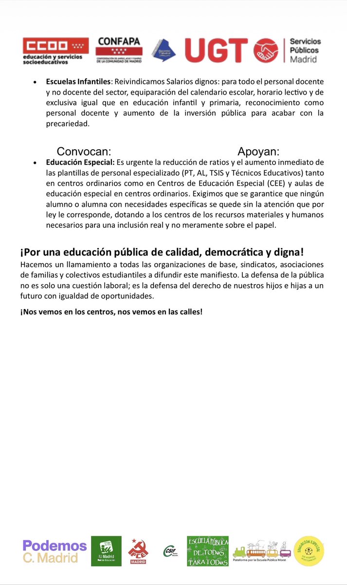 Marea Verde Madrid ¡#MatricúlateEnLaPública! tweet media