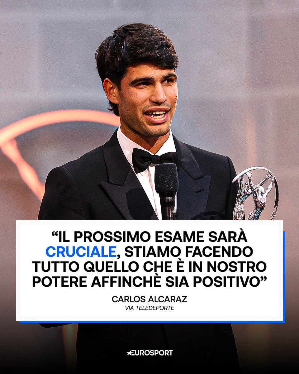 Eurosport_IT's tweet image. Il n° 2 del mondo a margine dei Laureus Awards parla del suo infortunio al polso e sul futuro ci va cauto 😢

#Tennis #Alcaraz #Laureus26