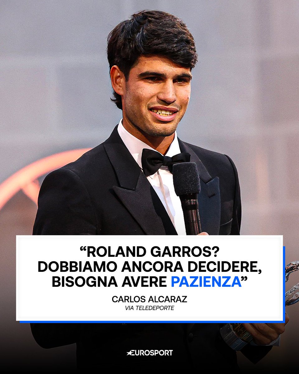 Eurosport_IT's tweet image. Il n° 2 del mondo a margine dei Laureus Awards parla del suo infortunio al polso e sul futuro ci va cauto 😢

#Tennis #Alcaraz #Laureus26
