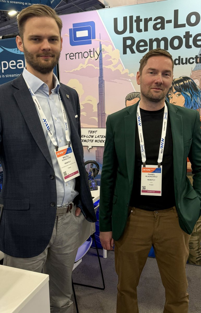 RemotlyApp's tweet photo. Join us every day of the NAB Show for live presentations at 11:30 AM PDT and meet our team! You’re also welcome to bring your furry friends 🐶

📅 April 19–22, 2026
📍 Las Vegas Convention Center, West Hall, Booth W3228
🆓 Free passcode: NS16474

👉 Schedule a meeting: https://t.co/cjgWVfUejg
👉 Enter our contest to win 1 of 4 monitors: https://t.co/tykEoU5oUq

#NABShow #LasVegas #Broadcast #MediaTech #Remotly #RemoteDesktop #RemoteWork #RemoteAccess