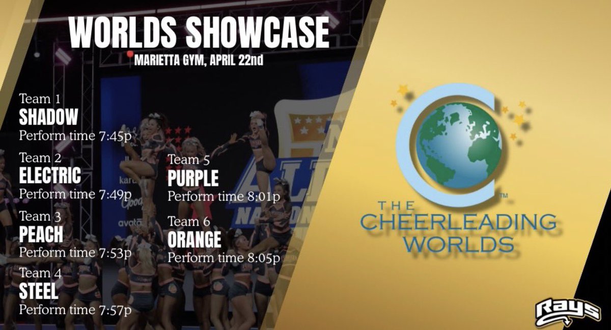 STINGRAYS WORLD SHOWCASE 🌎🤙
WEDNESDAY, APRIL 22nd
*it will be live streamed on their tik tok and insta live*