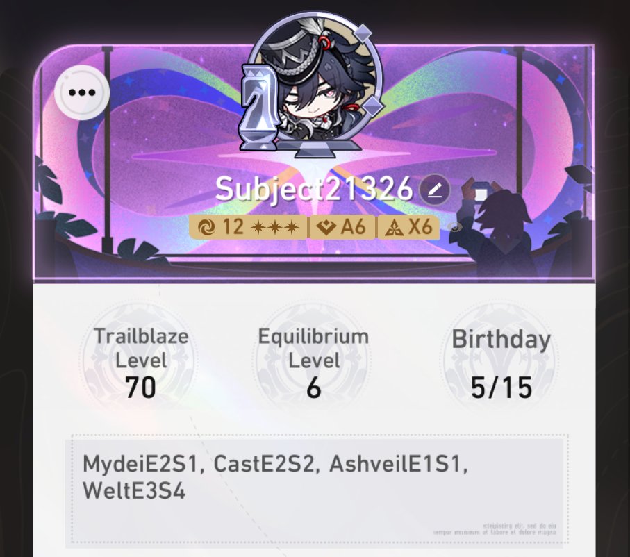 BiZMuh's tweet photo. #HSR3Year #honkairstarrail 

for anyone who plays honkai star rail and want to be friends on it and see my characters, here is my name and what im rocking (bio changes based on priority) https://t.co/wJjBh0gdMV
