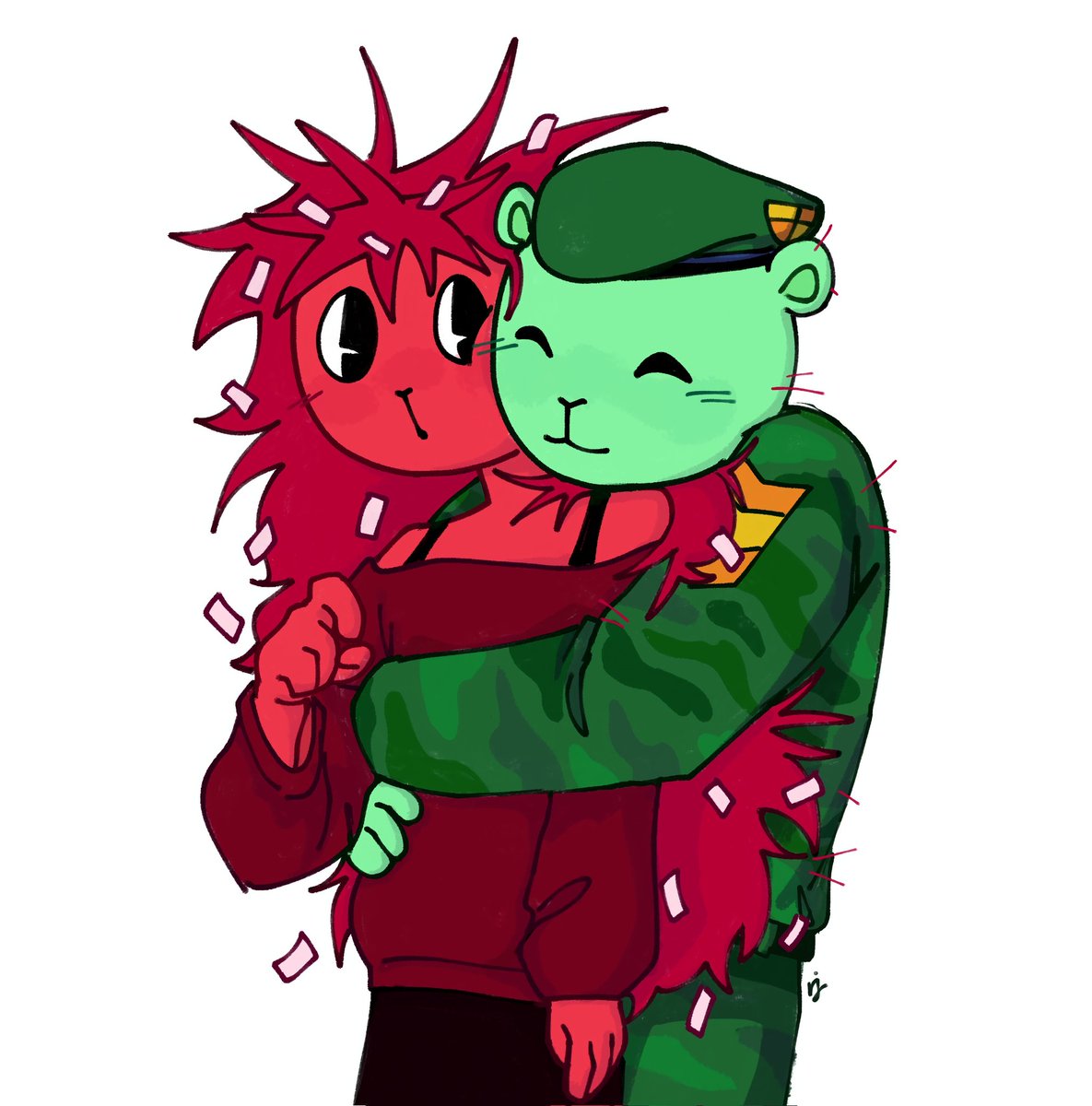 JazR024's tweet image. 😽
#htf擬人化 #happytreefriends #flippyxflaky