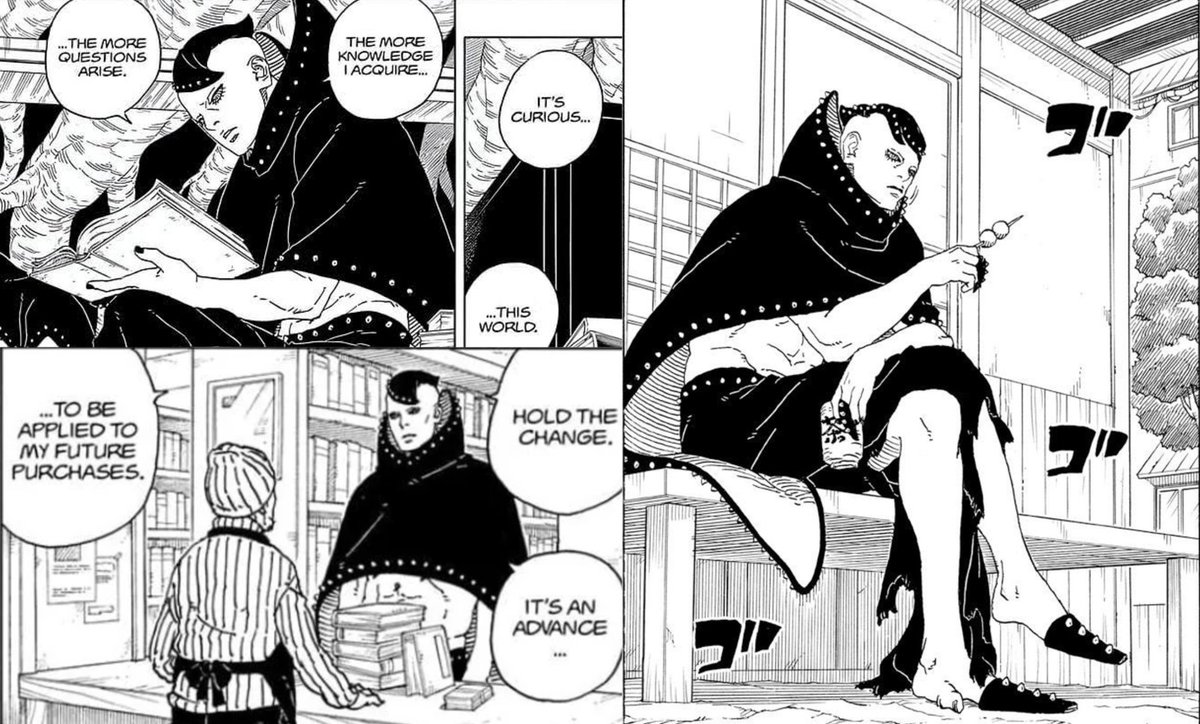 I love Jura's personality and the fact that he is learning about the world and human beings. Jura learn to live in society is even paying with real money for his books and food like a good citizen, he's truly an inspiring villain, if you ask me