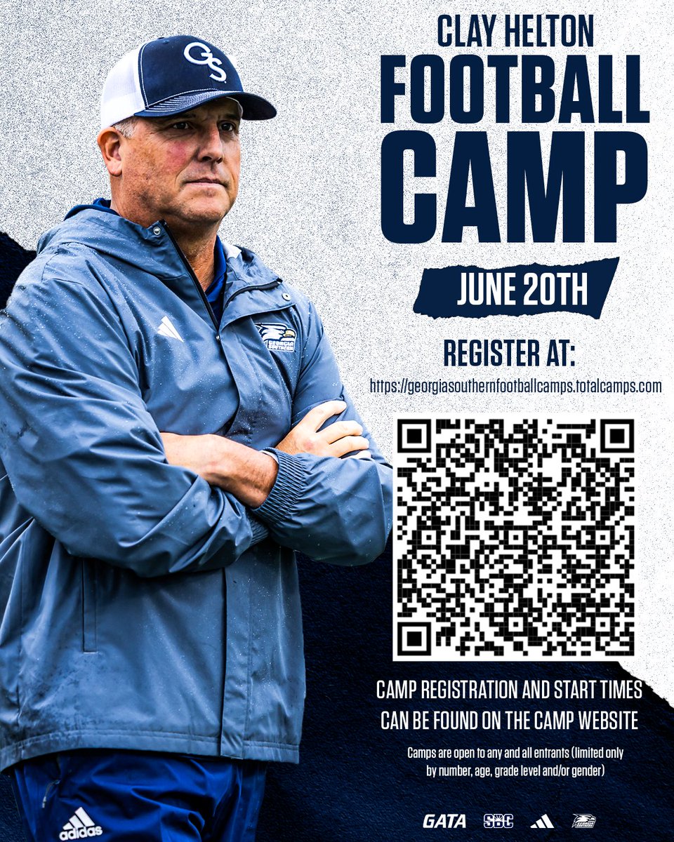 GSAthletics_FB's tweet photo. Come camp with the Eagles 🏕️ 

📰 https://t.co/NpVHVCzX1j

#HailSouthern https://t.co/Io0S2pDX33