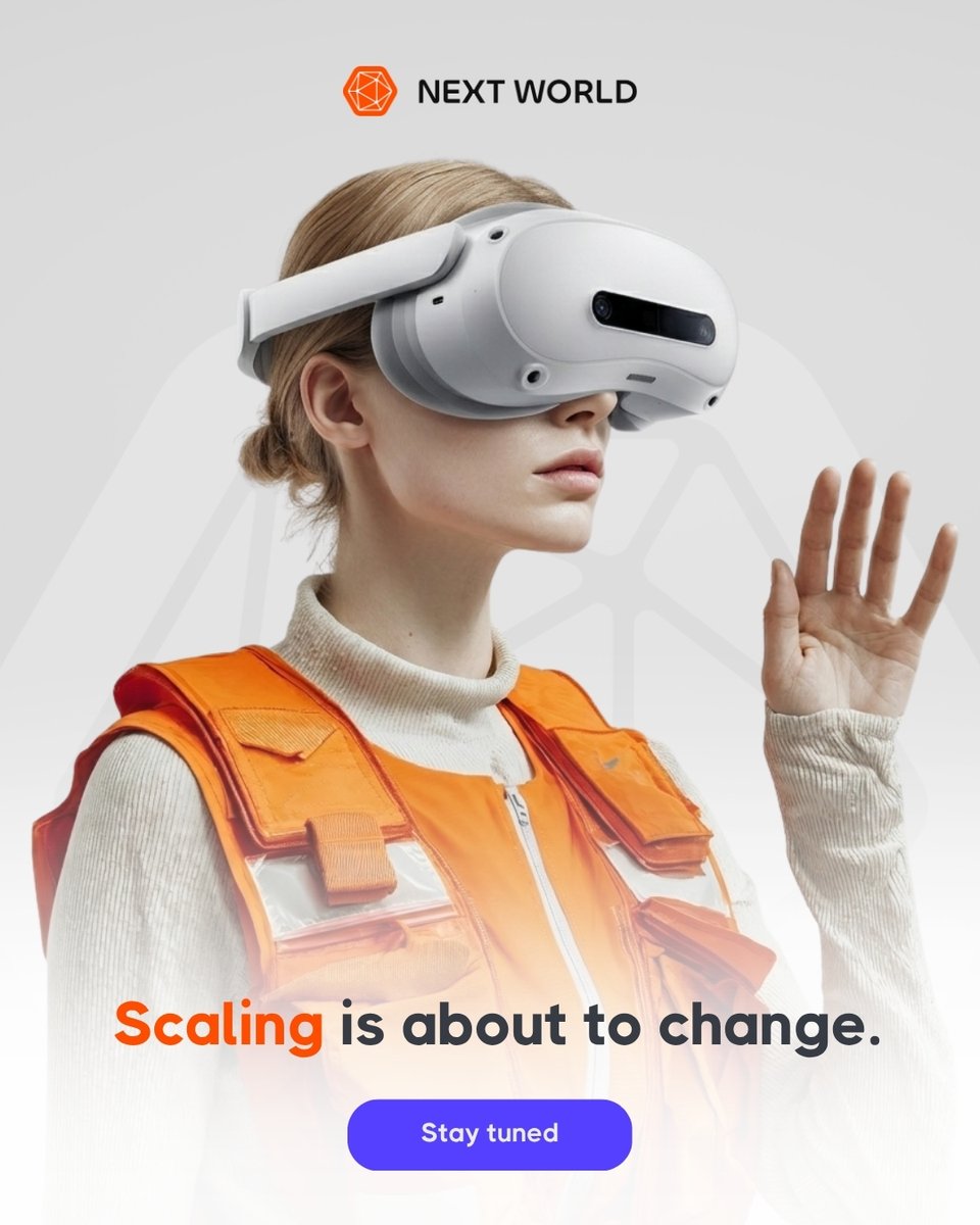 NextWorld_VR's tweet image. What if scaling didn’t have to be complex?  

Something new is taking shape, designed to unlock a better way forward.  

Coming soon.  

#VRInnovation #ImmersiveTech #FutureOfTraining #NextWorld #WorkplaceLearning