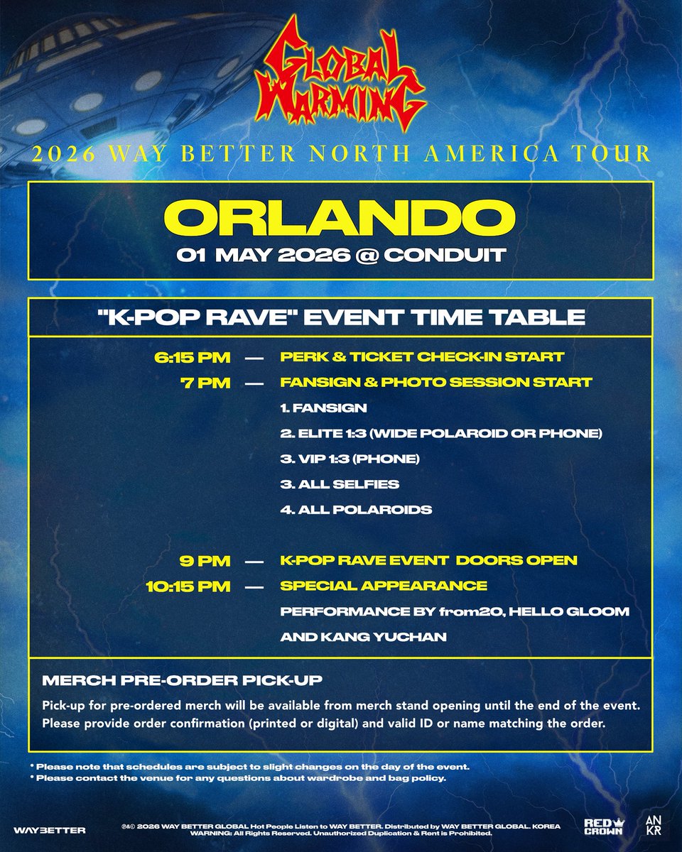 📆 SCHEDULES ARE OUT, SET YOUR ALARMS 🔔

We know everyone has been anticipating show and event times, we thank ya for patiently waiting 🥹

As we enter into the countdown period till tour starts, we hope everyone has gotten their tickets!! 😮‍💨
If you have an issue finding your