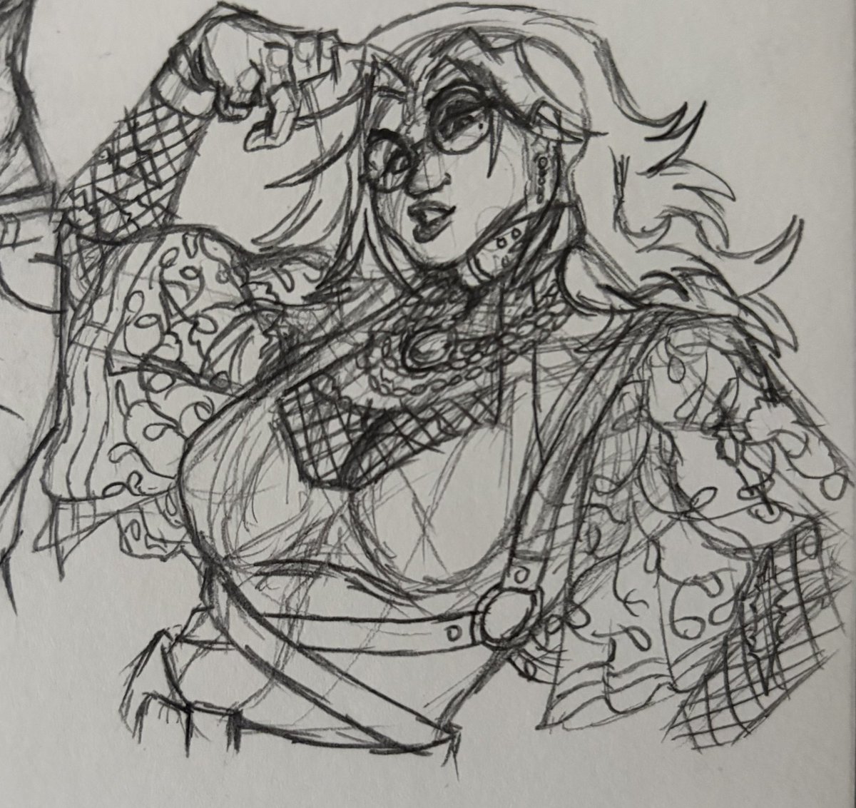 Warm up sketch with my hunter Citlali!