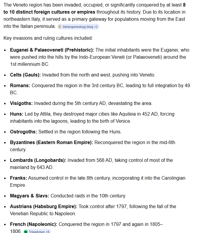 LauraFlipper2's tweet photo. @cosminDZS If ancestry and colonization are mitigating factors, I better start seeking reparations from all of these groups. #IntergenerationTrauma is real. https://t.co/00zM72SX8N