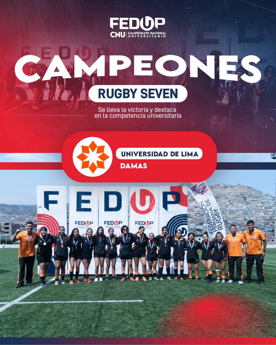 perufedup's tweet photo. La 𝗨𝗻𝗶𝘃𝗲𝗿𝘀𝗶𝗱𝗮𝗱 𝗱𝗲 𝗟𝗶𝗺𝗮 se quedó con el primer lugar del 𝗖𝗮𝗺𝗽𝗲𝗼𝗻𝗮𝘁𝗼 𝗡𝗮𝗰𝗶𝗼𝗻𝗮𝗹 𝗨𝗻𝗶𝘃𝗲𝗿𝘀𝗶𝘁𝗮𝗿𝗶𝗼 𝗱𝗲 𝗥𝘂𝗴𝗯𝘆 𝗦𝗲𝘃𝗲𝗻 (𝗗𝗮𝗺𝗮𝘀), 𝗧𝗲𝘀𝘁 𝗘𝘃𝗲𝗻𝘁 - 𝗥𝘂𝗺𝗯𝗼 𝗔 𝗟𝗼𝘀 𝗣𝗮𝗻𝗮𝗺𝗲𝗿𝗶𝗰𝗮𝗻𝗼𝘀 𝗨𝗻𝗶𝘃𝗲𝗿𝘀𝗶𝘁𝗮𝗿𝗶𝗼𝘀. https://t.co/4sYv7pT2co